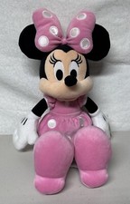Disney Minnie Mouse Plush Polka Dots 16" Pink Dress Stuffed Doll