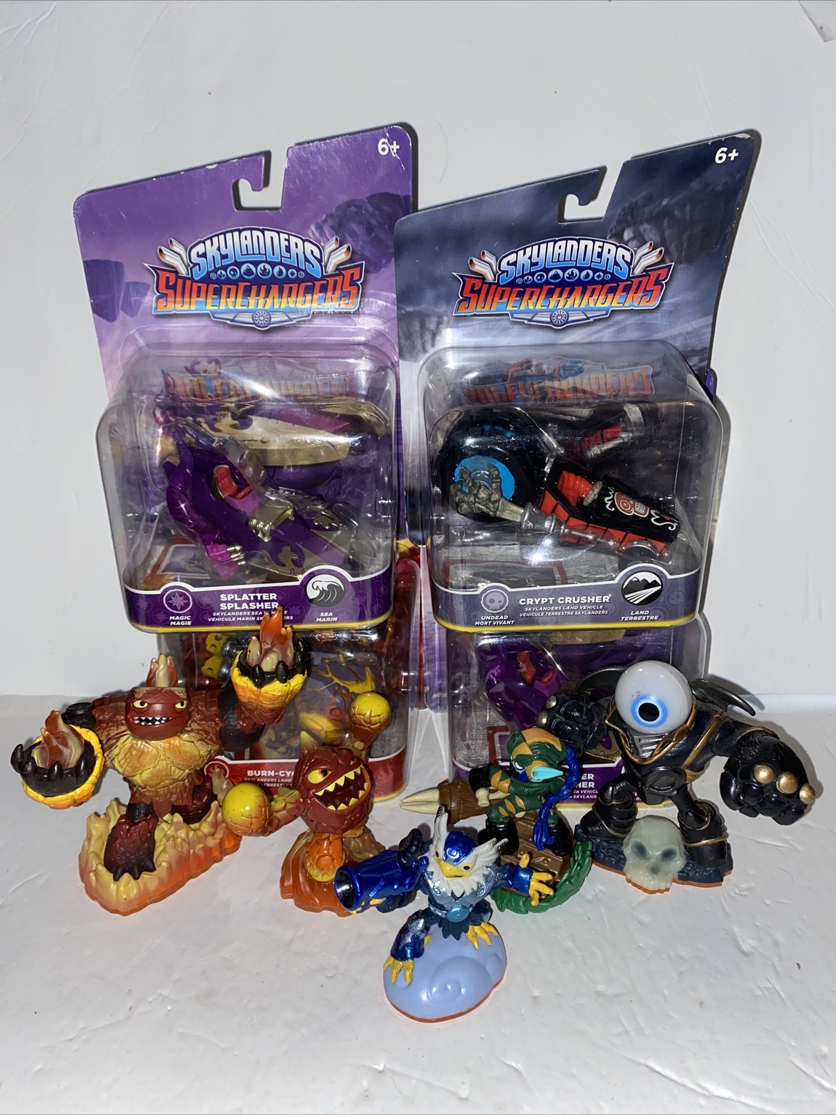 Skylander Superchargers Crypt Crusher Giant Splatter Eruptor Hot Head