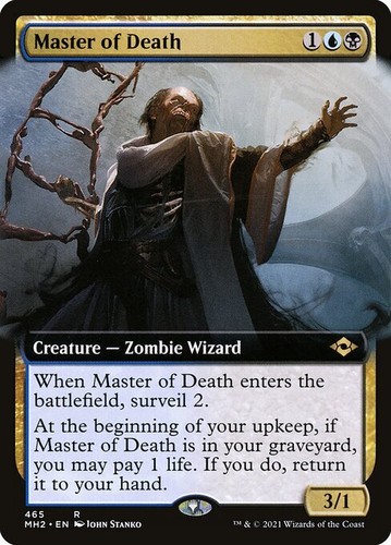 C4450 MAGIC MTG MODERN HORIZONS 2 MASTER OF DEATH #465 NM RARE