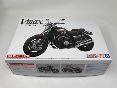 Aoshima 1/12 Scale Yamaha 5GK Vmax 2004 Plastic Model Kit w