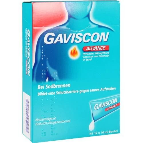 GAVISCON Advance Pfefferminz Suspension ,12X10 ml,PZN: 02240760
