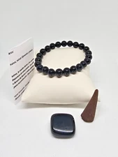 PULSERA TURMALINA MAS PIEDRA DE CUARZO PARA PROTECCION ALEJA ENERGIAS NEGATIVAS