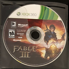Fable III (Microsoft Xbox 360, 2010) -- NO BOX