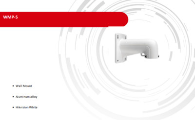 Hikvision WMP-S Short Arm Wall Mount Bracket (White)