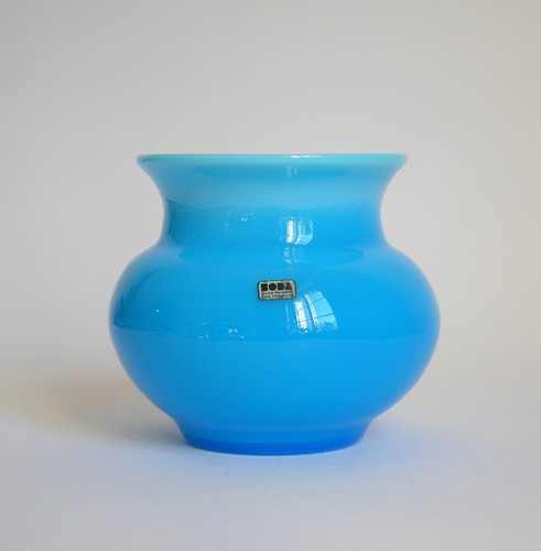 Boda Schweden Glas Vase Erik Höglund Sweden signiert - Bild 2 von 9