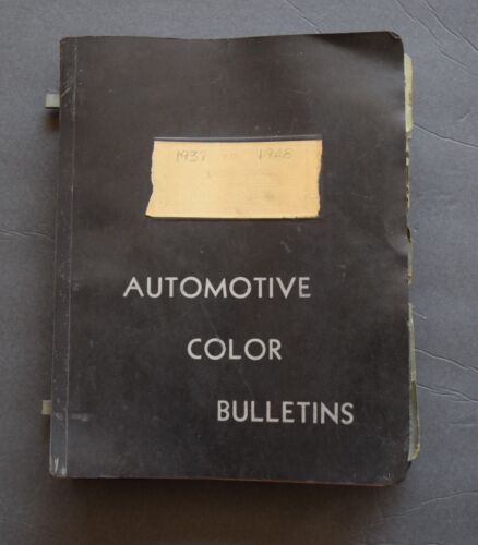 VINTAGE 1937-1948 NASON AUTOMOTIVE COLOR BULLETINS