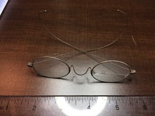 Antique Vintage Brass Reading Spectacles Brass Rim Around Glass