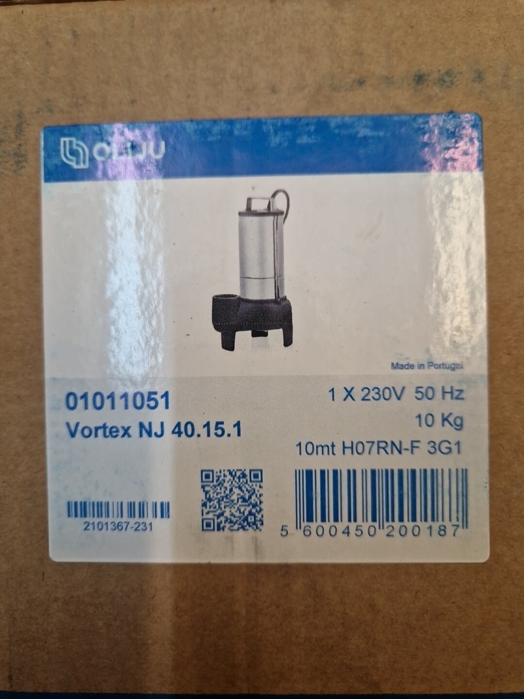 Bomba de aguas residuales OLIJU VORTEX N hasta 30 m3/h