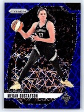 2024 Panini Prizm WNBA Megan Gustafson Blue Velocity Prizm #78 Las Vegas Aces