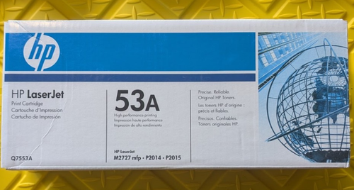 Neu HP Laserjet Druckerpatrone 53A versiegelt Original Q7553A Toner P2015 schwarz