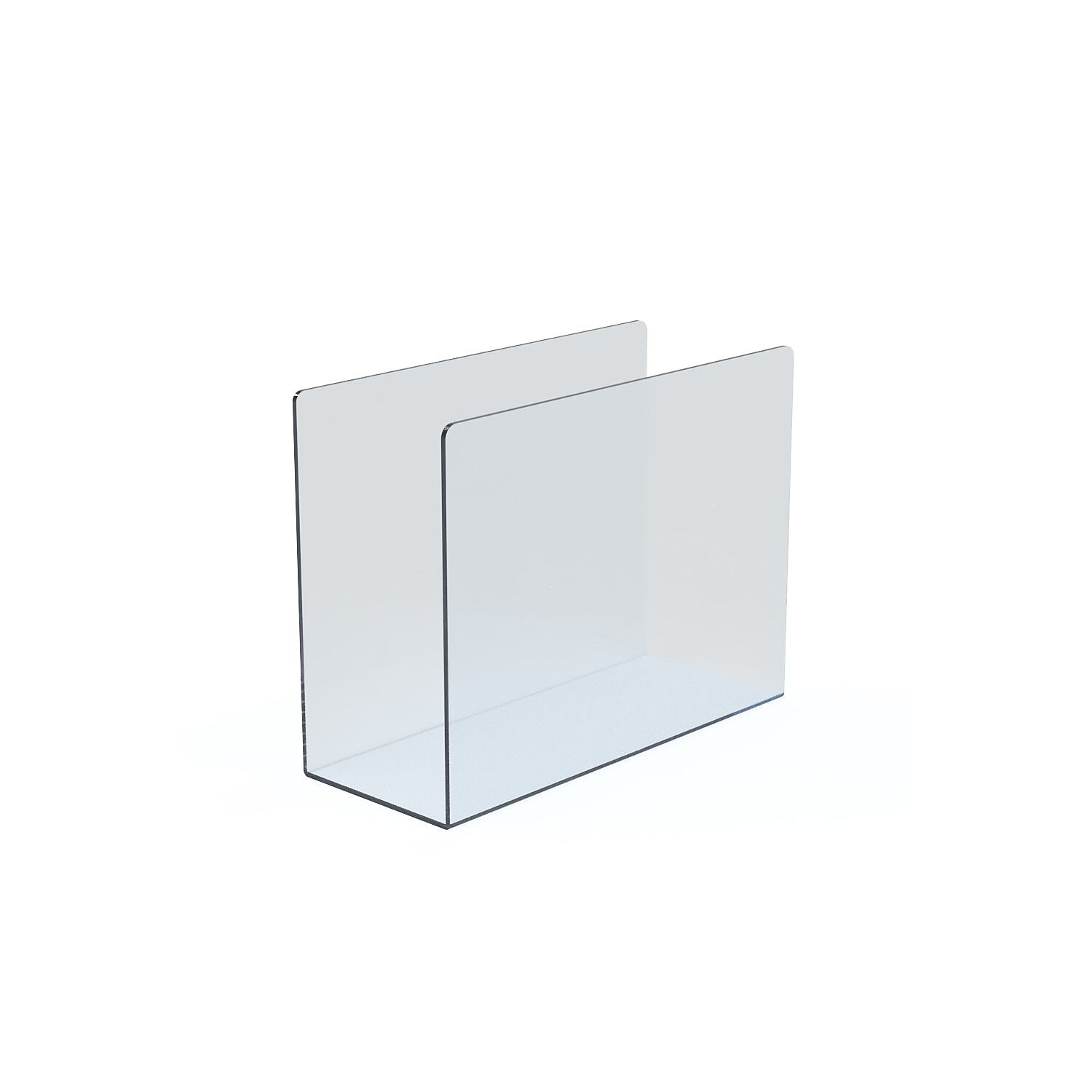 Azar Clear Acrylic Desk File Holder Large 4/Box (255084)-image