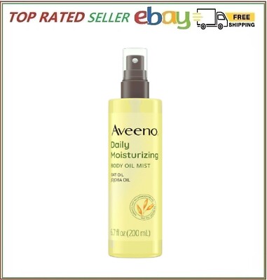 Aveeno Daily Moisturizing Dry Body Oil Mist Oat & Jojoba Oil for Dry Skin 6.7 Oz