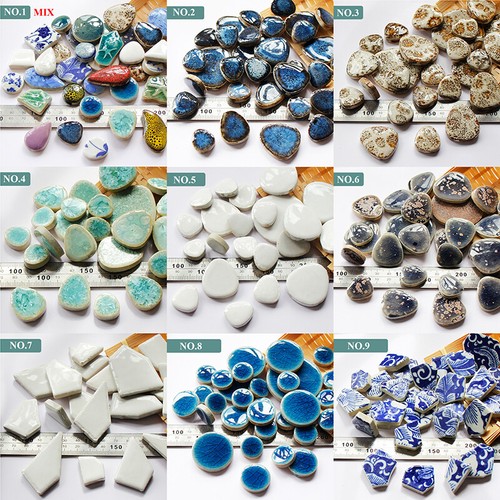 Toppa piastrelle mosaico ceramica 100 g sfondo ceramica artigianato fai da te decorazione accessorio - Foto 18 di 34