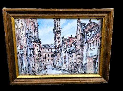 3 Aquarelle von Karl Dörrfuß "Fürth" signiert a 18x13,5cm Sammlung auch einzeln - Bild 5 von 6