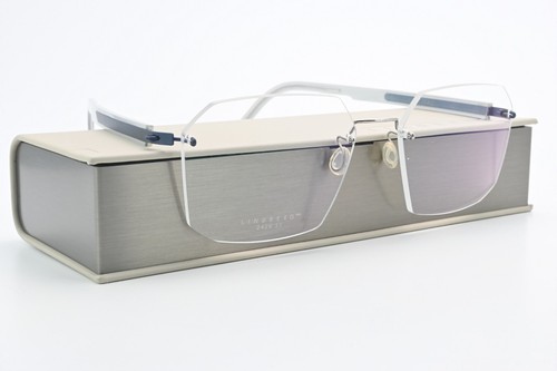 LINDBERG Brille 2424 55 145 K51 Spirit Titanium Randlos Blau Petrol Grau Silber - Picture 4 of 15