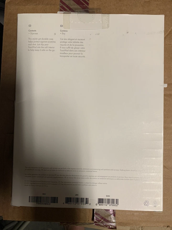 Genuine HP TouchPad 9.7 16/32GB Tablet Slipcase Cover Sleeve Case NIB - Image 2 of 2