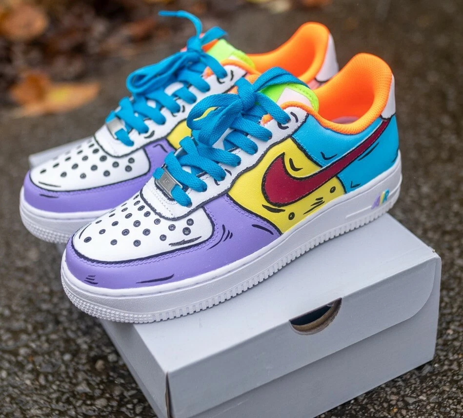 Nike Air Force One Size 7.5 Women's Cartoon