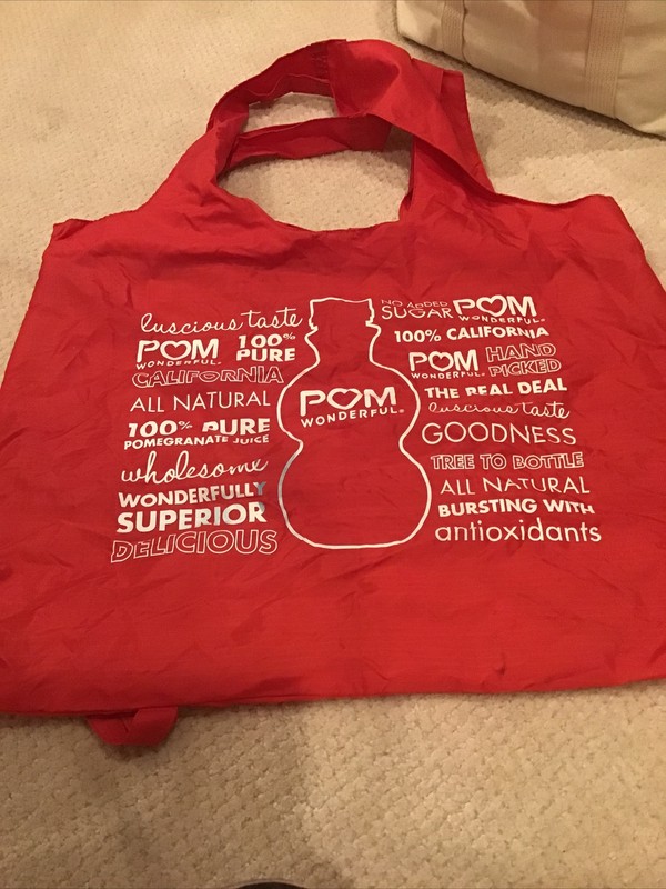 POM Pomegranate Juice Shopping Travel Tote