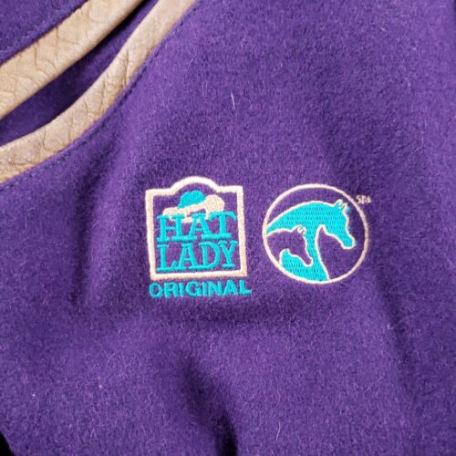 Arabian US Nationals Jacket Mens Large Purple Res Champ Varisty Horse Dehen Hat - Picture 2 of 13