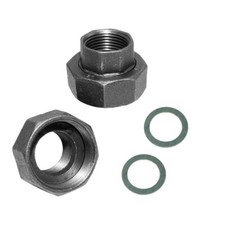 Satz Pumpenverschraubung 1" x 1 1/2" f&uuml;r Wilo Grundfos Heizungspumpe Umw&auml;lzpumpe