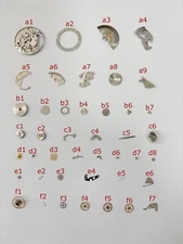 Zodiac Cal 70-72 Watch Movement Part Balance Fork Wheel Spring Bridge Disk Sea