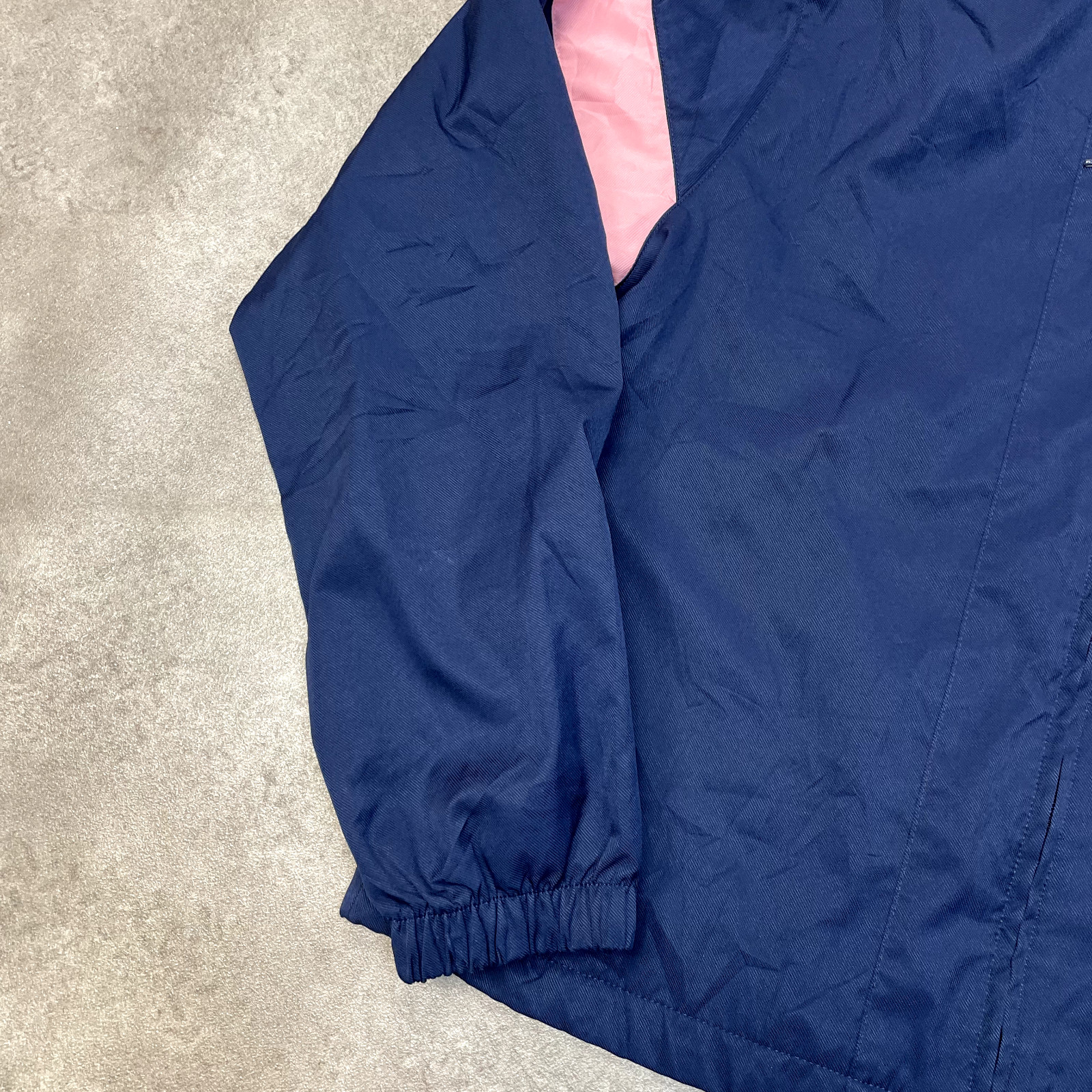 Nike Track Jacket Womens Y2K Full Zip Swoosh Vintage Windbreaker, Navy, Medium image 6