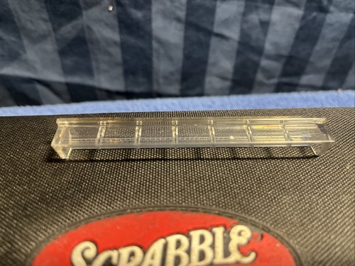1 Clear Plastic Travel Scrabble Mini Letter Tile Rack Trays Replacement Parts R1 - Picture 3 of 6