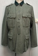 Men’s Green Military Jacket Trousers Suit German Vintage WW2 Army Style 40 M