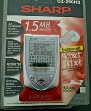 NEW Sharp Wizard Electronic Organizer 1.5 MB Memory OZ-290HII
