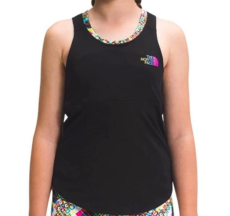 The North Face Girls' Never Stop Tank Top Shirt Size L (14-16) Black