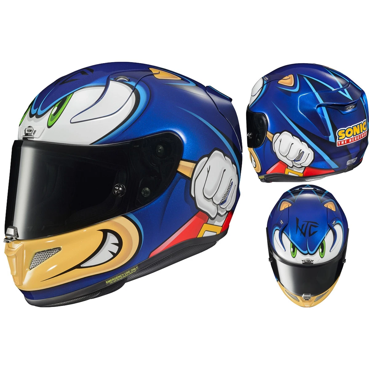 HJC Rpha 11 Sonic the Hedgehog Sega Motorcycle Helmet Integral