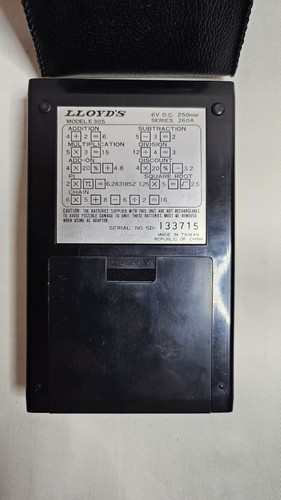 LLOYD'S ACCUMATIC 305 vintage Taschenrechner 1975 VFD Röhrenanzeige Funkt.! - Afbeelding 4 van 9
