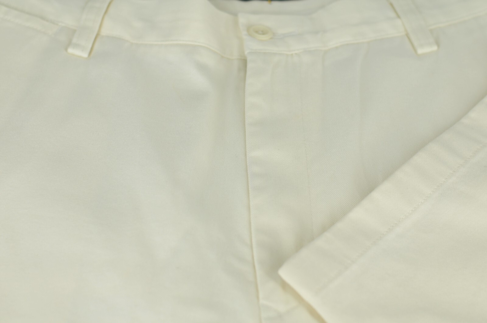 Nautica Men's Off White Flat Front Cotton Chino Clipper Pants 36x 32 NWT