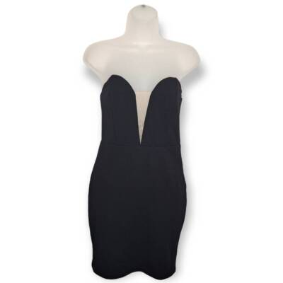 Lulus Keep My Secret Black Strapless Bodycon Mini Dress size Small NWT |  eBay