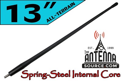 ALL-TERRAIN 13'' RUBBER ANTENNA MAST - FITS: 1999-2026 Ford F-550 Super Duty