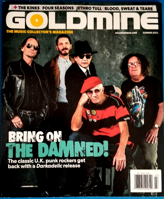 Goldmine Magazine Summer 2023-The Damned, The Kinks, Elvis Presley, Four Seasons