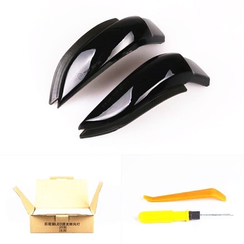 LED Car Dynamic Smoked Side Mirror Turn Signal Light For Toyota Corolla 2013 CO - Picture 3 of 5