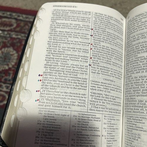 Quad Black LDS Scriptures Holy Bible Book of Mormon simulated Leather 2014 - Imagen 13 de 13