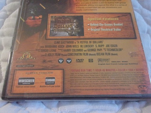 A FISTFUL OF DOLLARS HANG 'EM HIGH THE GOOD BAD AND UGLY DVD LOT CLINT EASTWOOD - Picture 13 of 17
