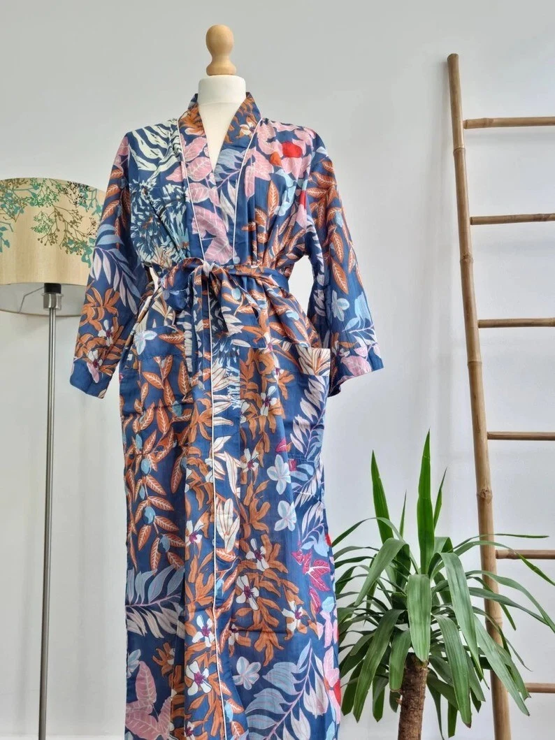Long top kimono gown