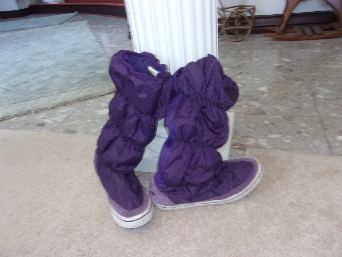 sneaker boot purple