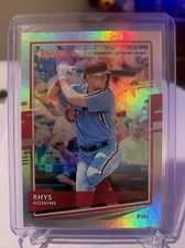2020 Panini Donruss Baseball Rhys Hoskins Career Stat Line 81 Homeruns 80/81
