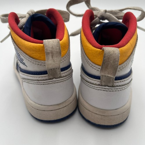 Scarpe da basket Nike ragazzo Air Jordan Mid bianche sneakers taglia 11C - Foto 6 di 11