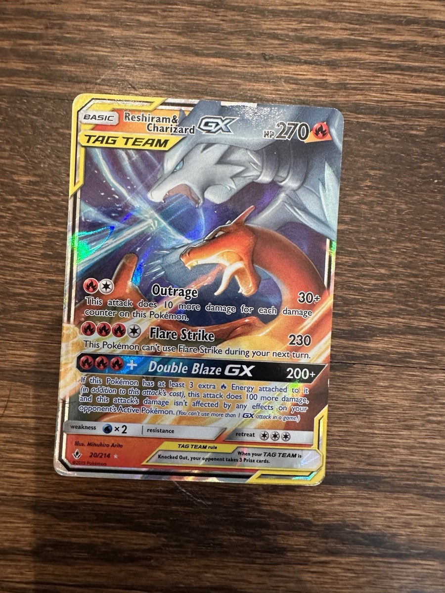 Pokémon TCG Reshiram & Charizard GX | eBay