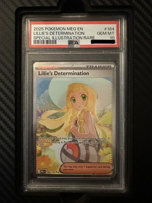 Pokemon Mega Evolution Lillie's Determination 184 PSA 10