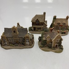 4 x Lilliput Lane Post Office Butcher Village School Windy Manor