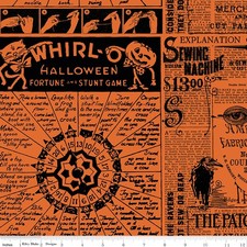 Halloween Games Text in Black Scary Scraps Riley Blake