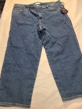 Women's Plus Size High-Rise Ankle Straight Jeans Ava  Viv Medium Wash Size 24W