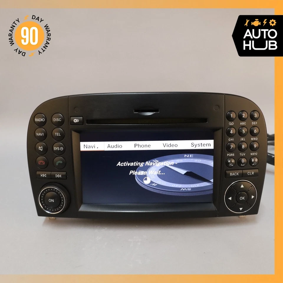 09-12 Mercedes R230 SL550 SL63 AMG Command Head Unit Radio Navigation CD OEM - Image 3 of 4