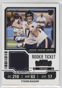 2023 Panini Contenders Rookie Ticket Swatches Variations Tyson Bagent #TS34V RC